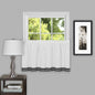 Traditional Elegance Provincial 58x36 Window Curtain Tier Pair - Black