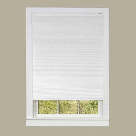 Traditional Elegance Cordless Honeycomb Cellular Pleated Shade 29x64 - White