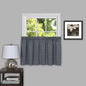 Traditional Elegance Fionna 58x36 Window Curtain Tier Pair - Grey