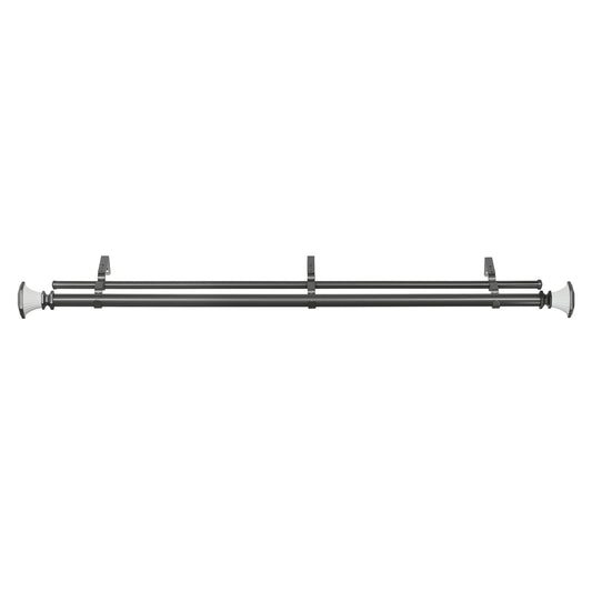 Traditional Elegance Decorative Double Rod & Finial Nell 36-72
