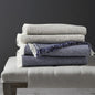 Prime Linens Collection Ruffled Linen Color Throw Blanket (50" x 70")