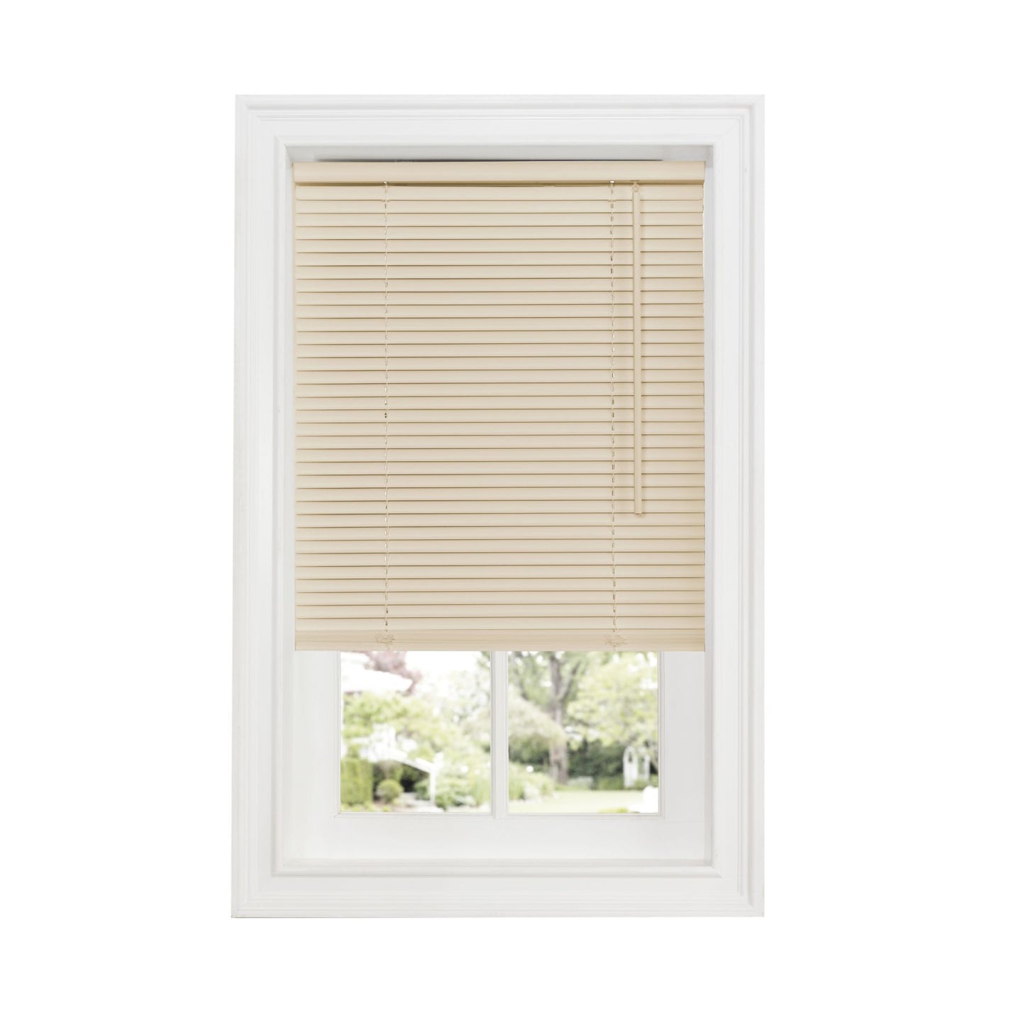 Traditional Elegance Cordless Anochecer Collection 1" Room Darkening Mini Blind 35x64 Alabaster