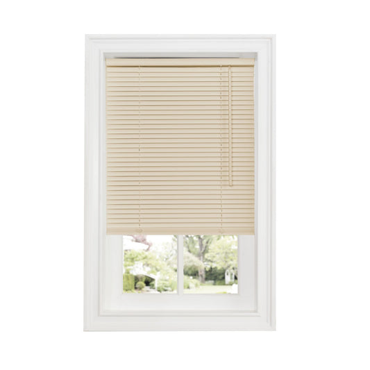 Traditional Elegance Cordless Anochecer Collection 1" Room Darkening Mini Blind 35x64 Alabaster