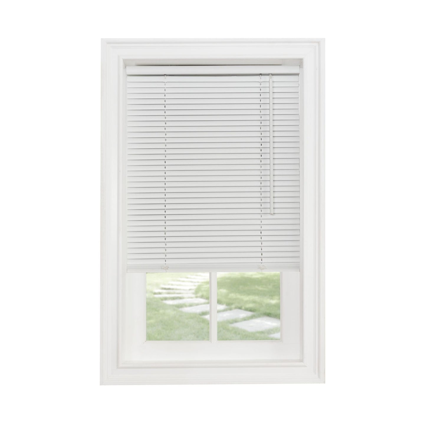 Traditional Elegance Cordless Sunrise 1" Light Filtering Mini Blind 39x64 - White