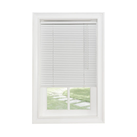 Traditional Elegance Cordless Sunrise 1" Light Filtering Mini Blind 39x64 - White