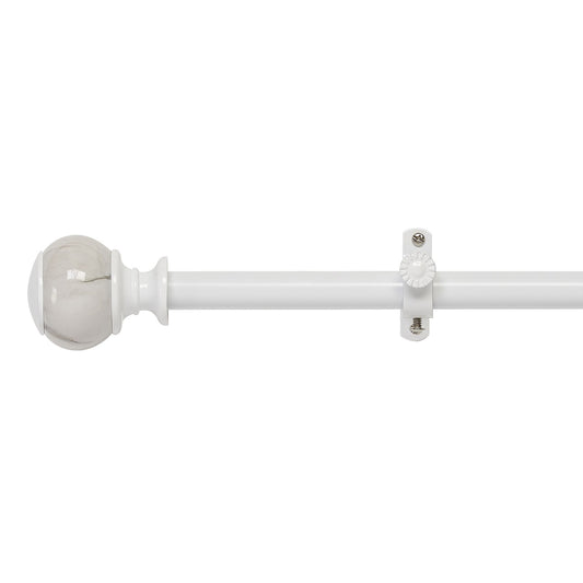 Traditional Elegance Decorative Rod & Finial Luna White 48-86