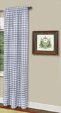 Traditional Elegance Buffalo Check Window Curtain Panel - 42x84 - Grey