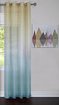 Traditional Elegance Spectrum - Single Grommet Window Curtain Panel - 52x63 Blue
