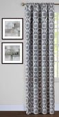 Traditional Elegance Lara Window Curtain Panel - 54x84 - Charcoal