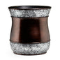 Royal Bath Checkered Bling Heavy Resin Waste Basket (10"H x 9"W x 6.5"D)