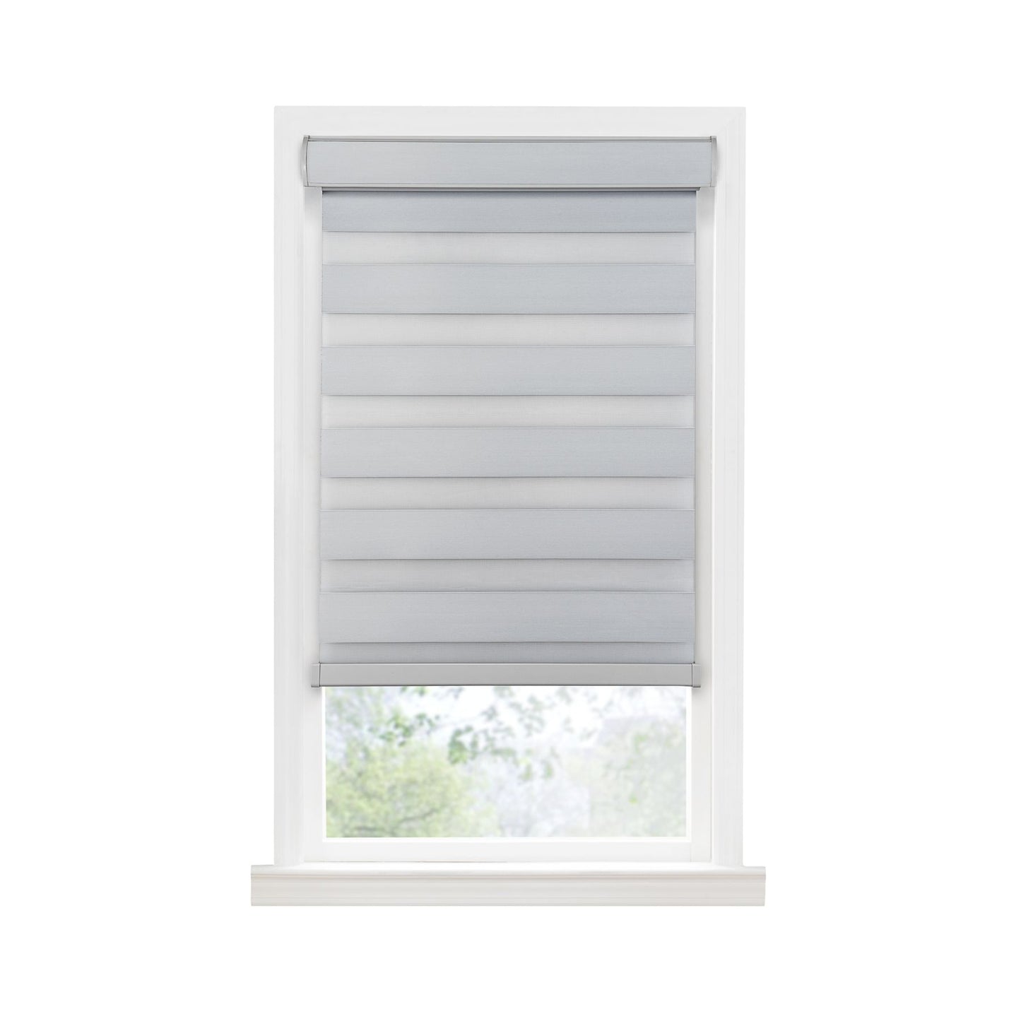 Traditional Elegance Cordless Sublime Room Darkening Double Layered Shade 43x72 - Oyster