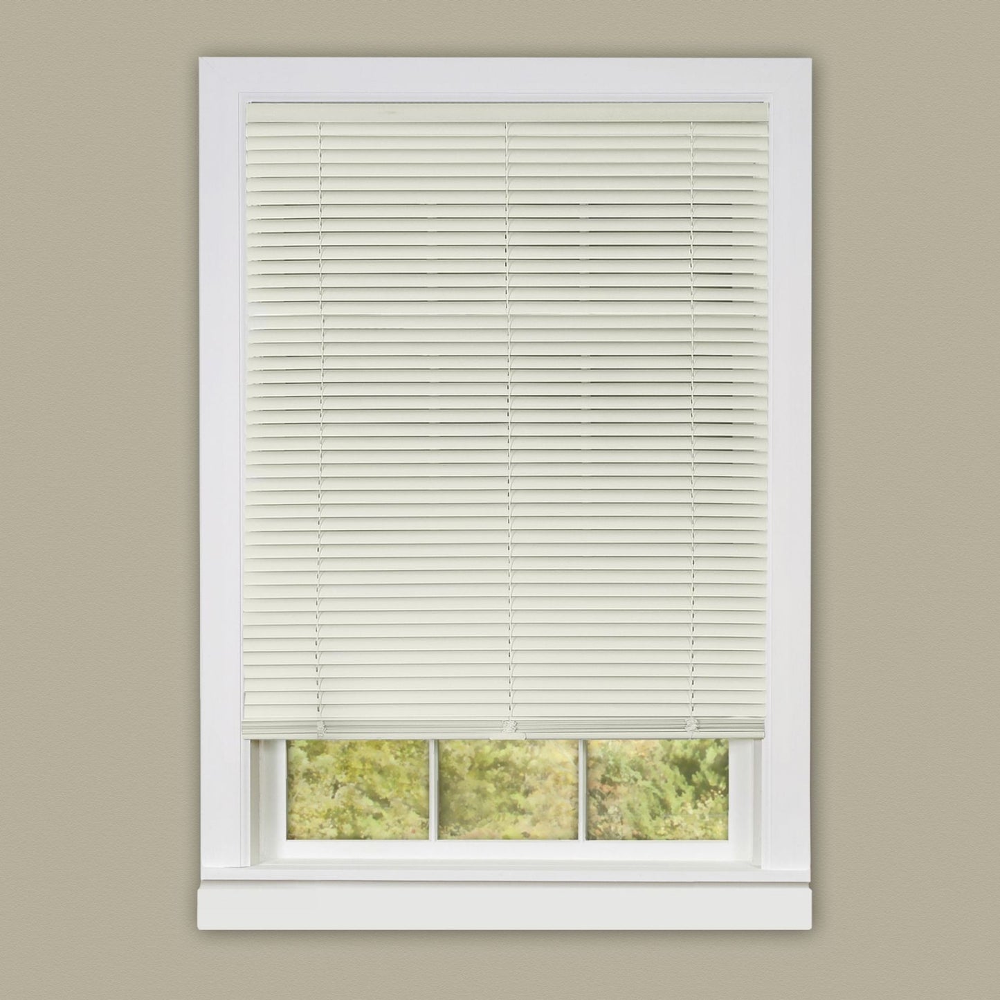 Traditional Elegance Cordless Anochecer Collection 1" Room Darkening Mini Blind 36x64 - Alabaster